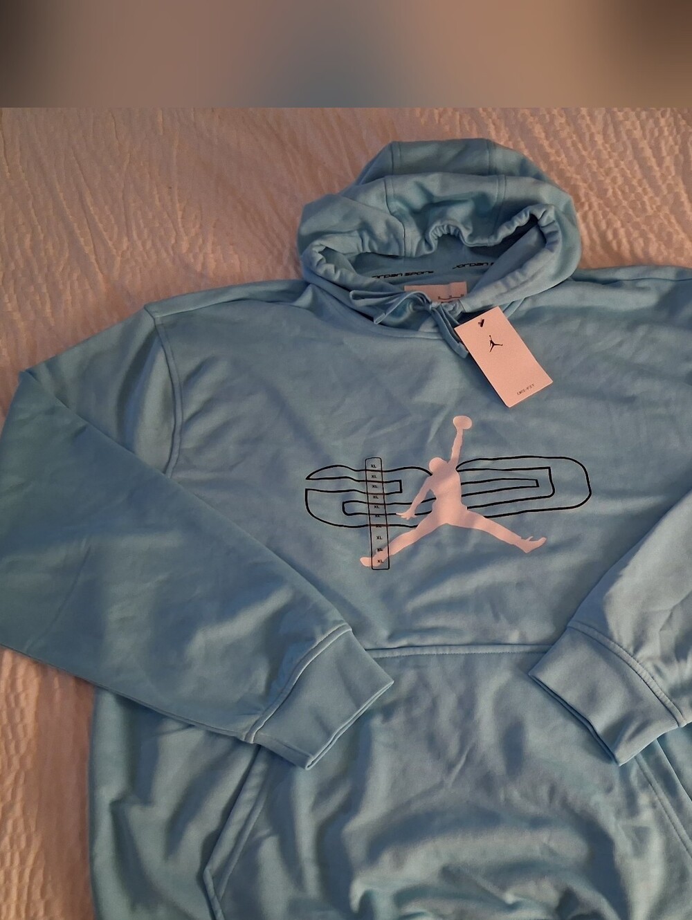 Jordan Sport XL Light Blue Hoodie NWT